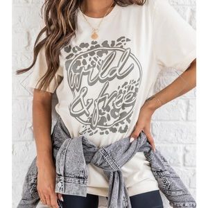 Pink Lily Boutique Wild and Free Graphic Shirt